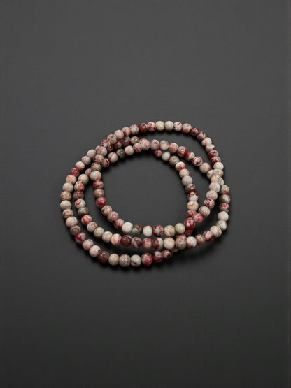 Cinnabrite Bead Bracelets
