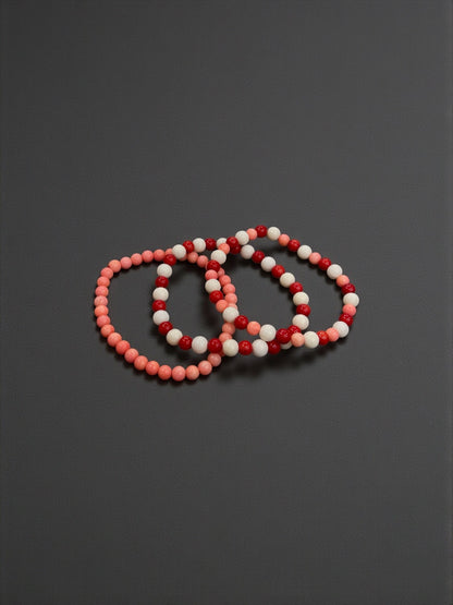 Coral Bead Bracelets