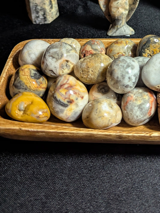 Crazy Lace Agate Tumbles