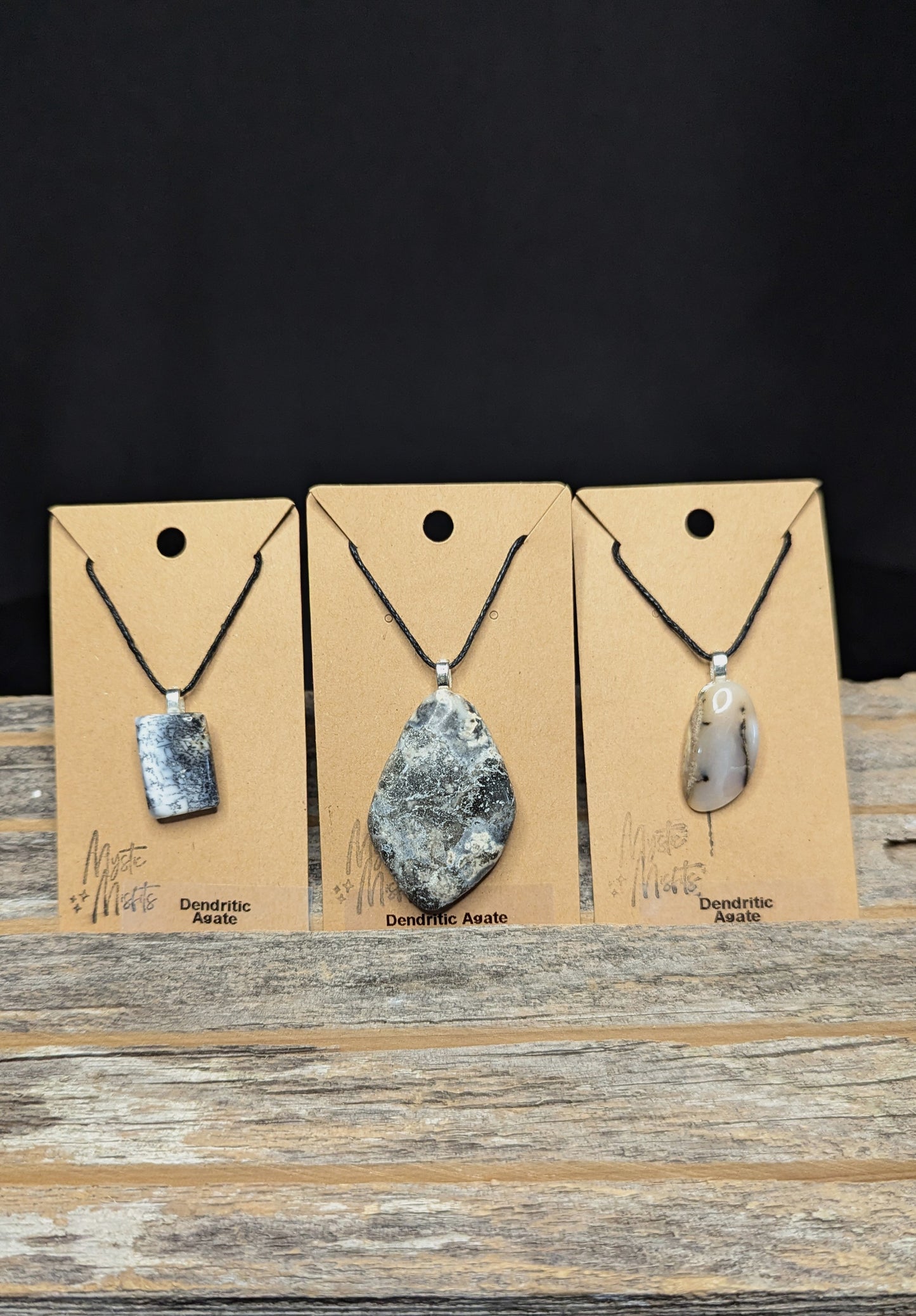 Dendritic Agate Pendants