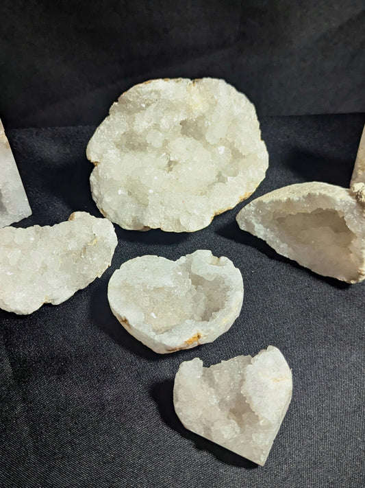 Druzy Agate Hearts