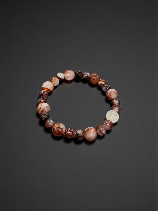 Fire Quartz Bead Bracelets