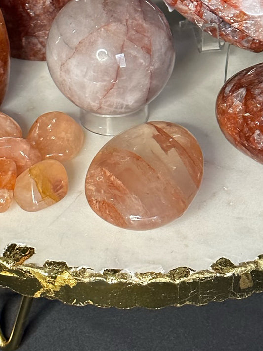 Fire Quartz Palmstones