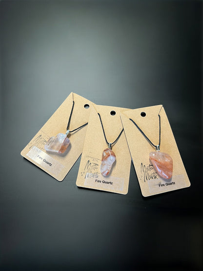 Fire Quartz Pendants
