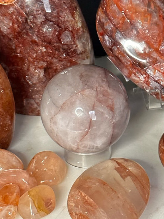 Fire Quartz Spheres