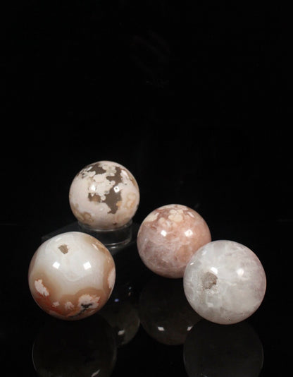 Flower Agate Spheres