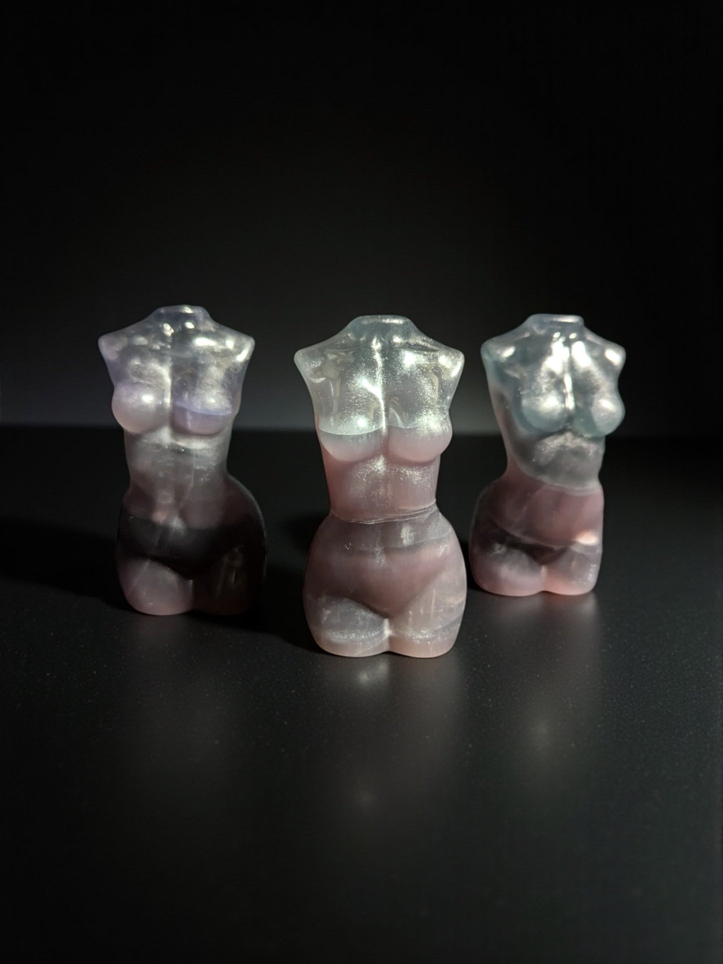 Fluorite Carved Women's Torso