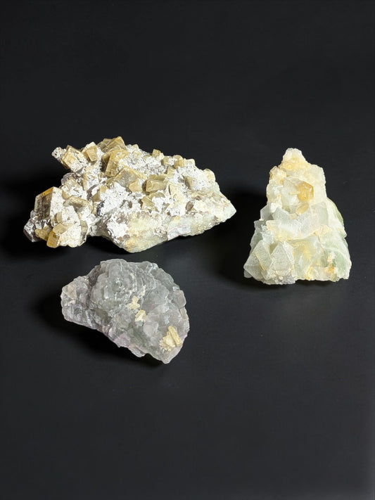 Fluorite Raw Specimens with Barite