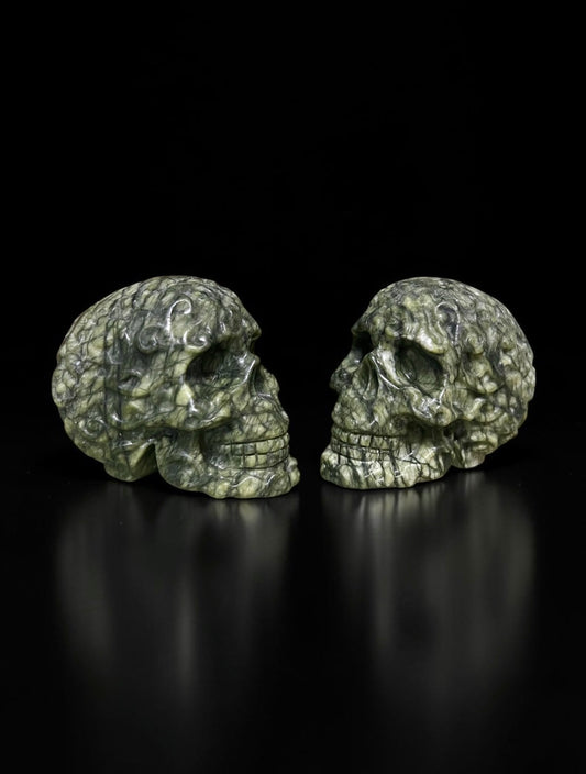 Nephrite Jade Skulls