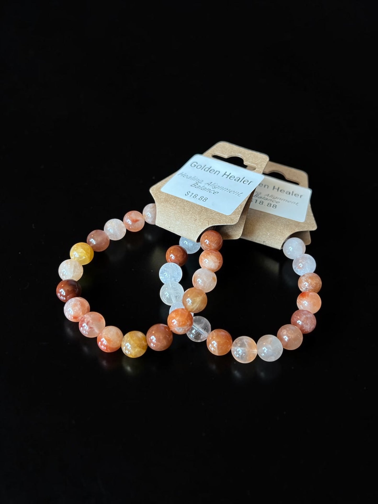 Golden Healer Quartz Bead Bracelets
