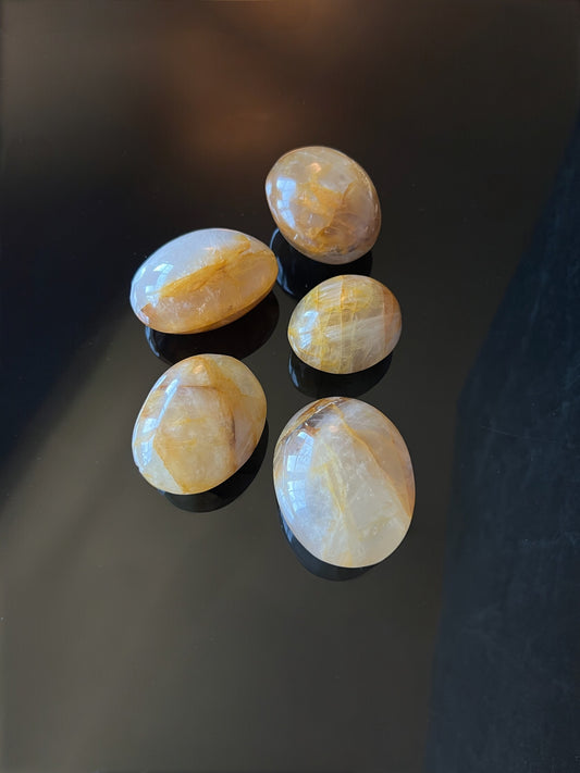 Golden Healer Quartz Palmstones