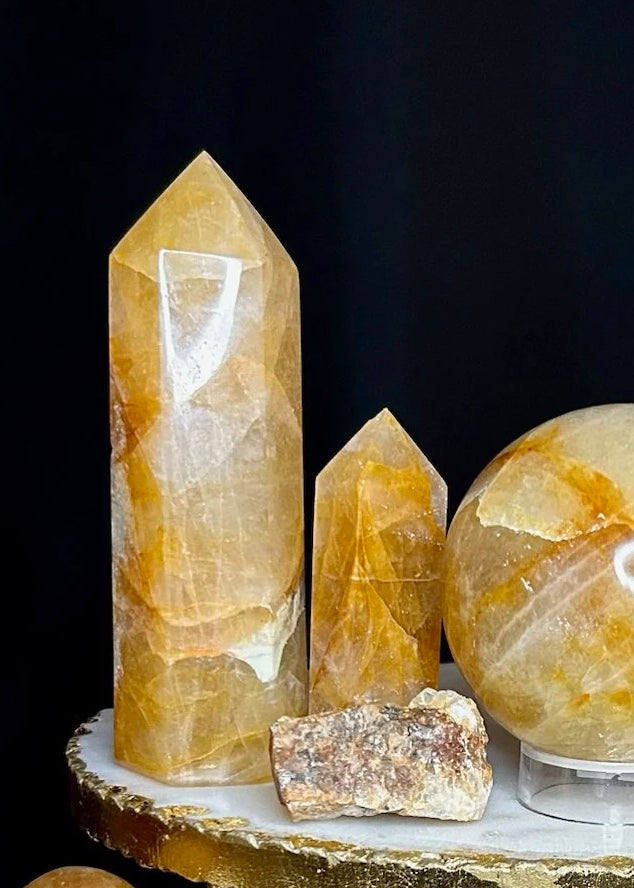 Golden Healer Quartz Towers