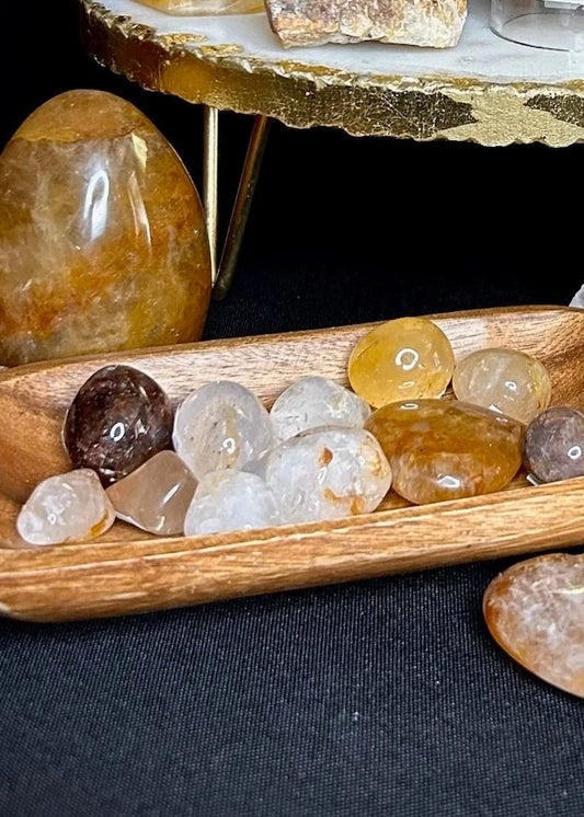 Golden Healer Quartz Tumbles