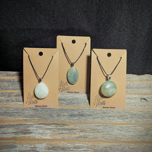 Green Onyx Pendants