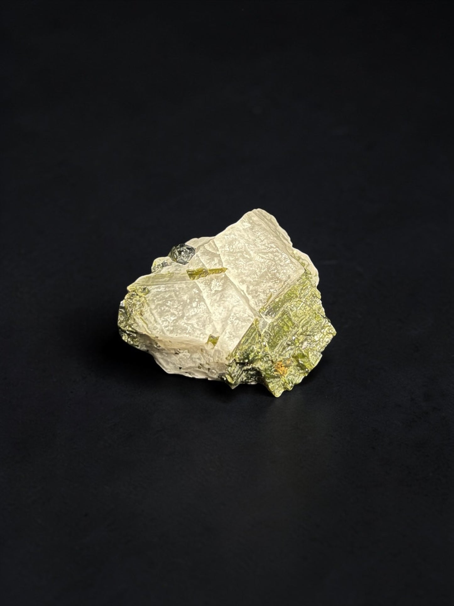 Green Tourmaline in Quartz Matrix Specimens