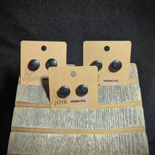 Hematite Stud Earrings