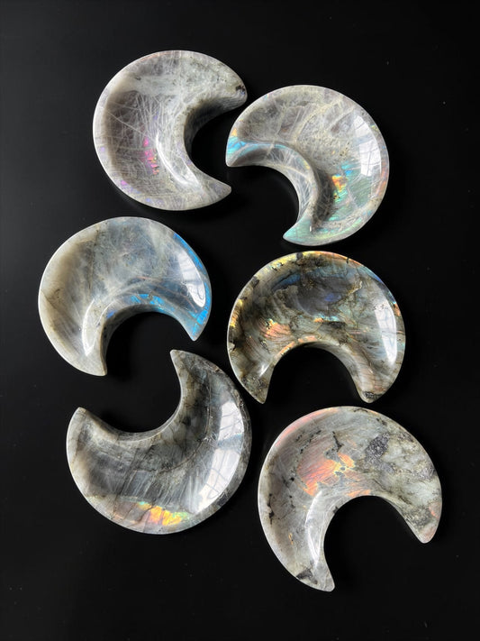 Labradorite Moon Shaped Bowls