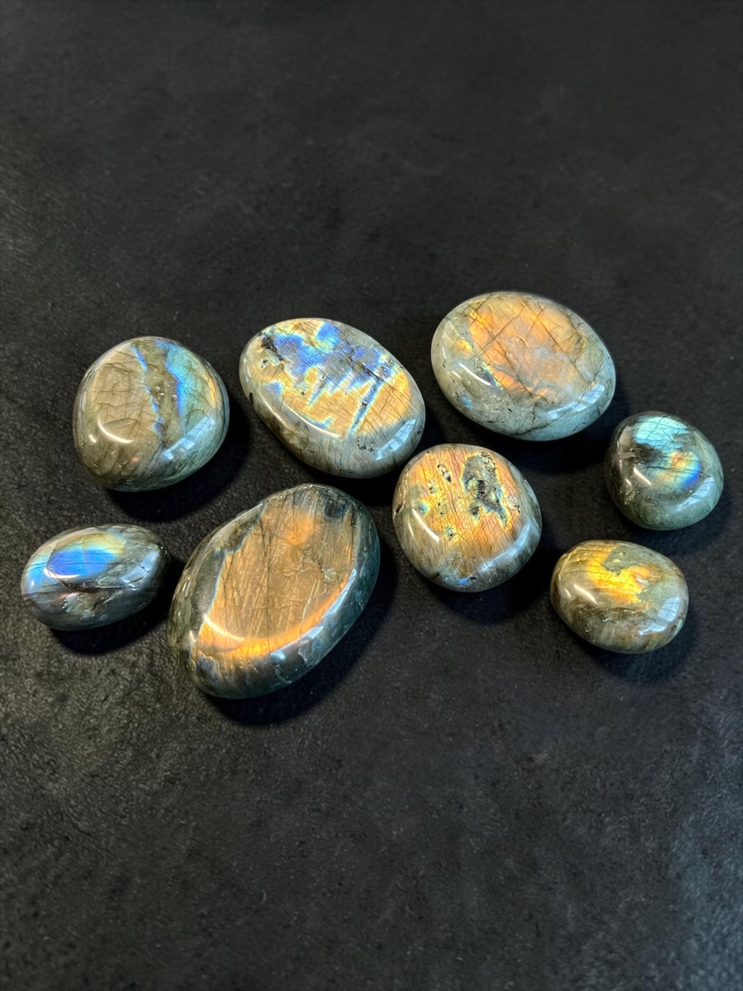 Labradorite Palmstones - Blue Flash