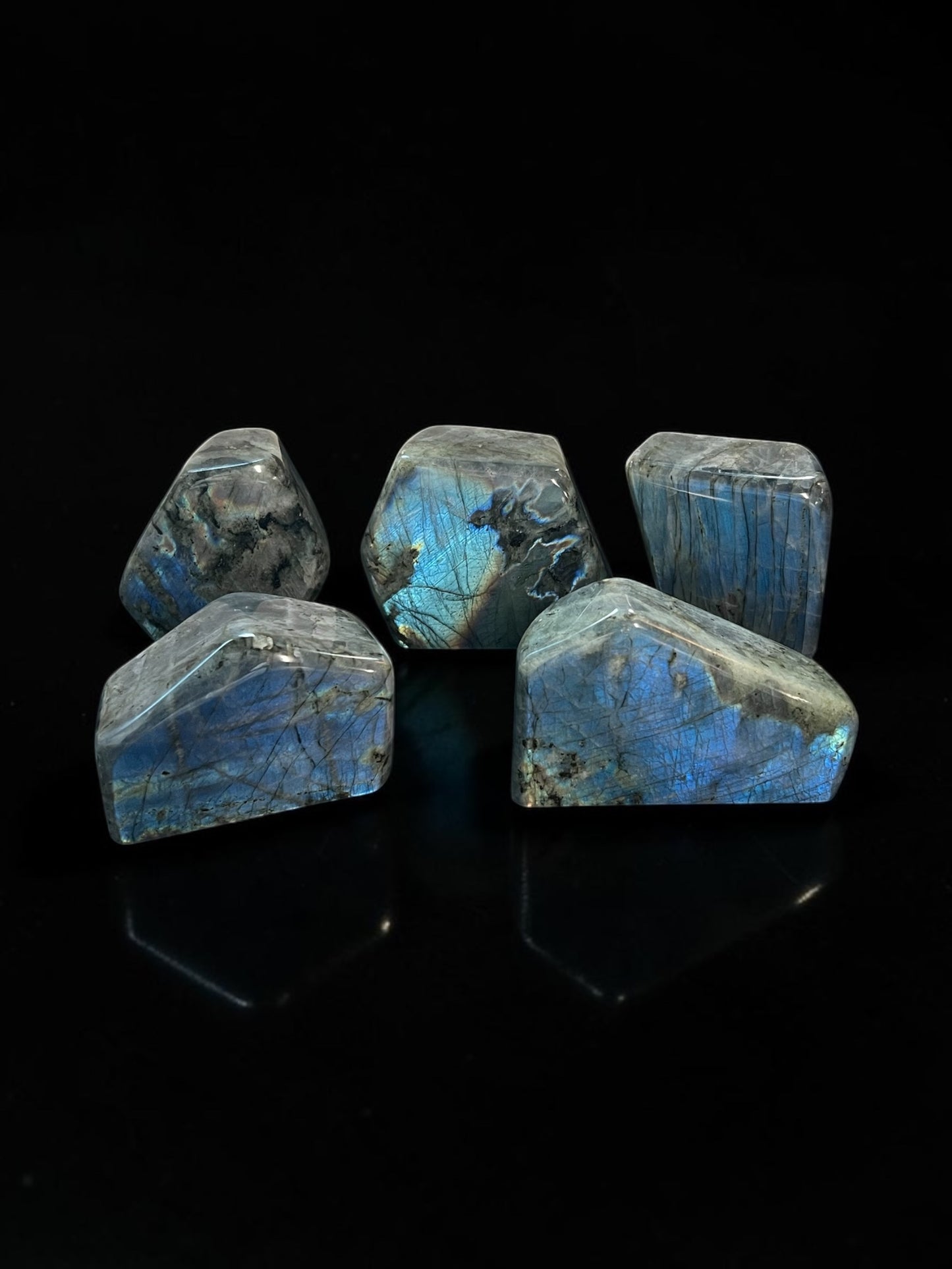 Labradorite Freeforms - Geometric Cut