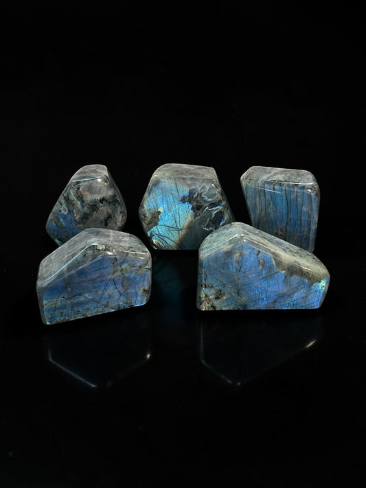 Labradorite Freeforms - Geometric Cut