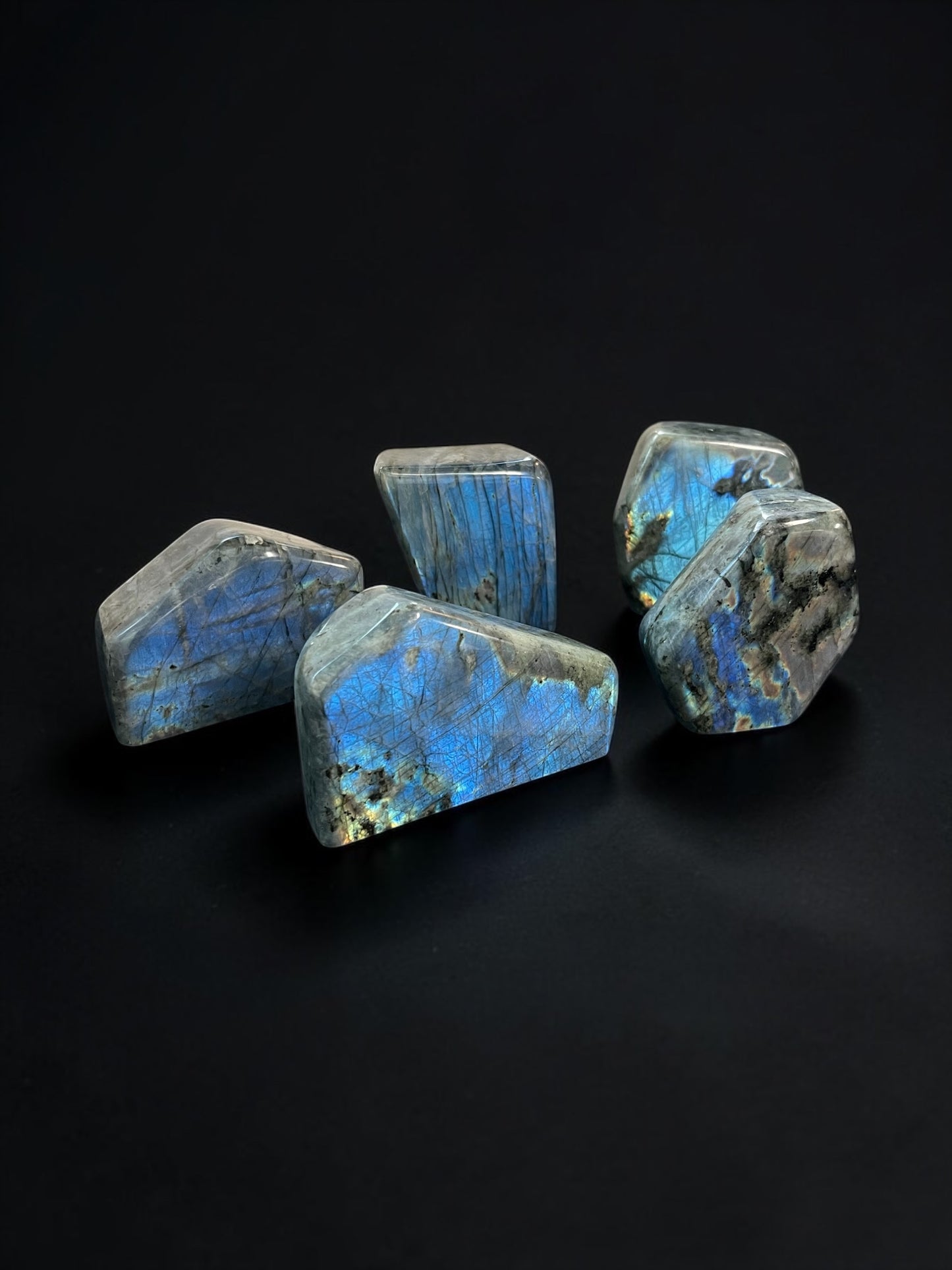 Labradorite Freeforms - Geometric Cut