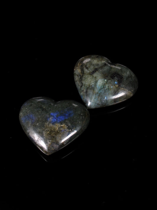 Labradorite Hearts