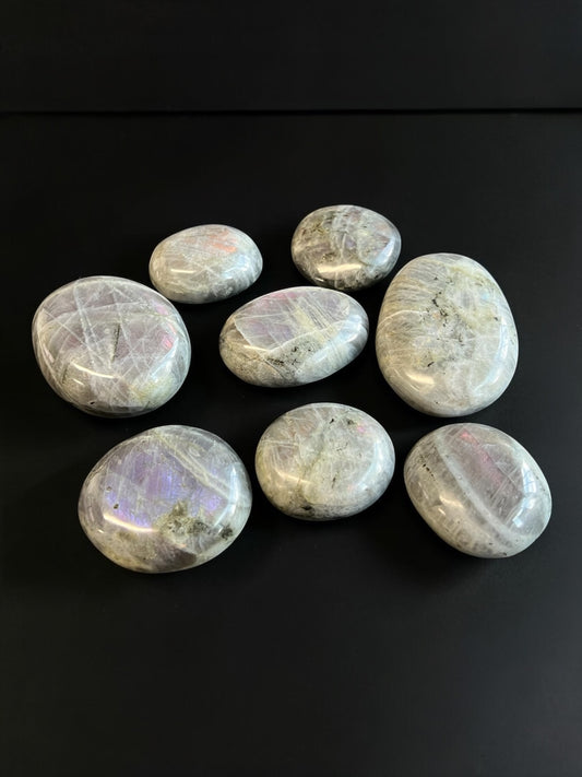Labradorite Palmstones - Purple Flash