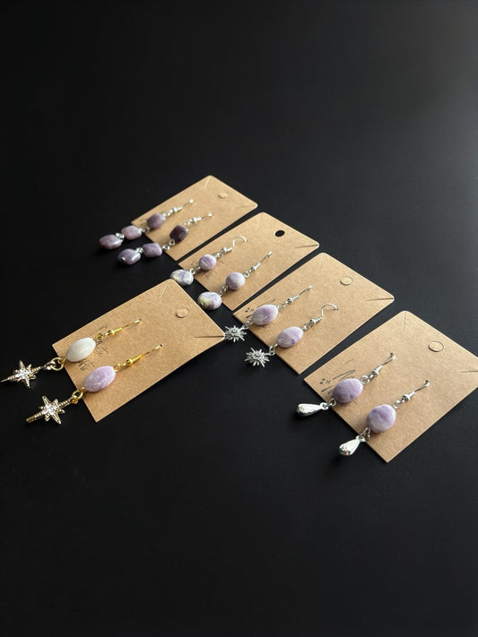 Lepidolite Earrings