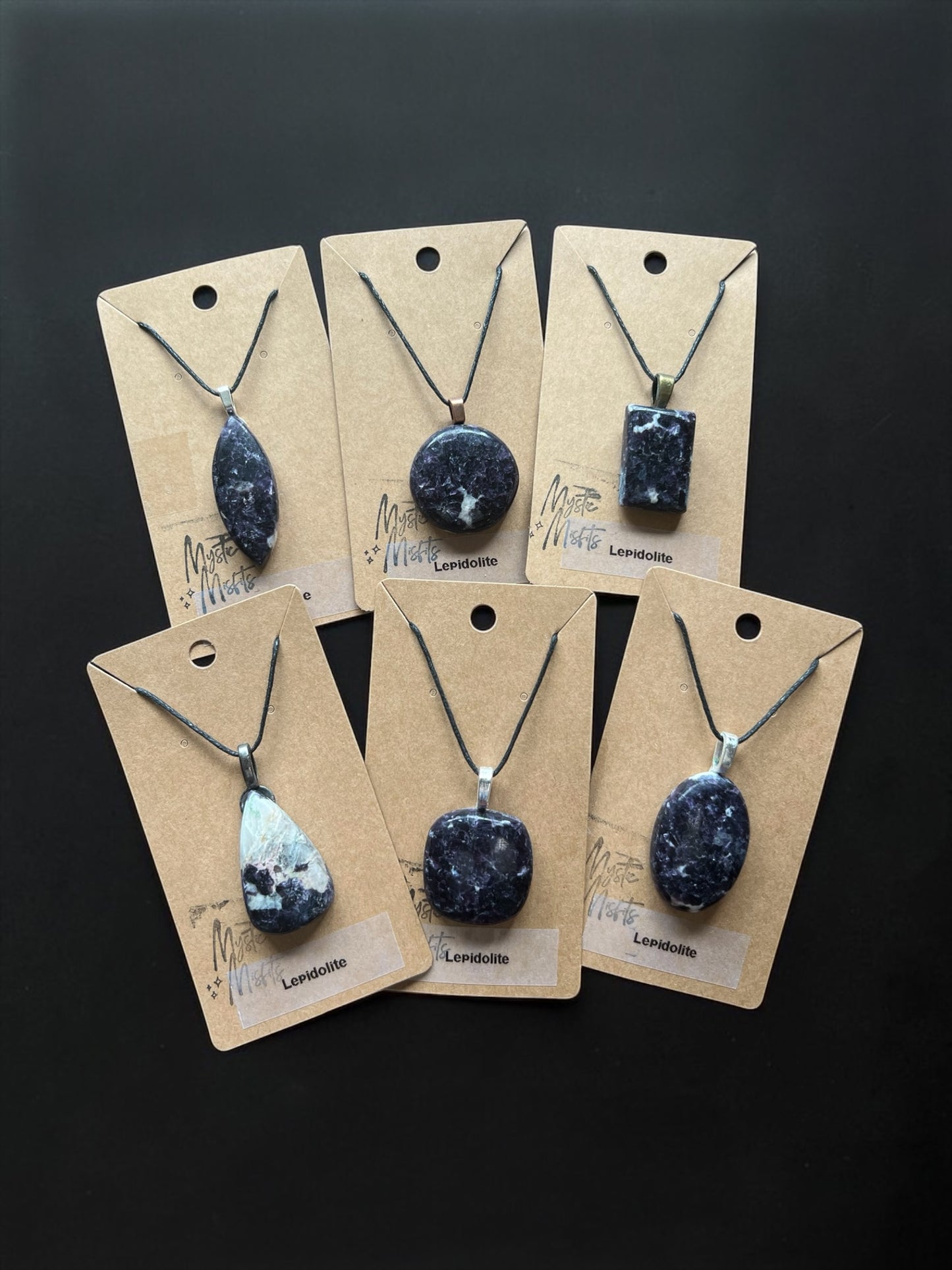 Lepidolite Pendants