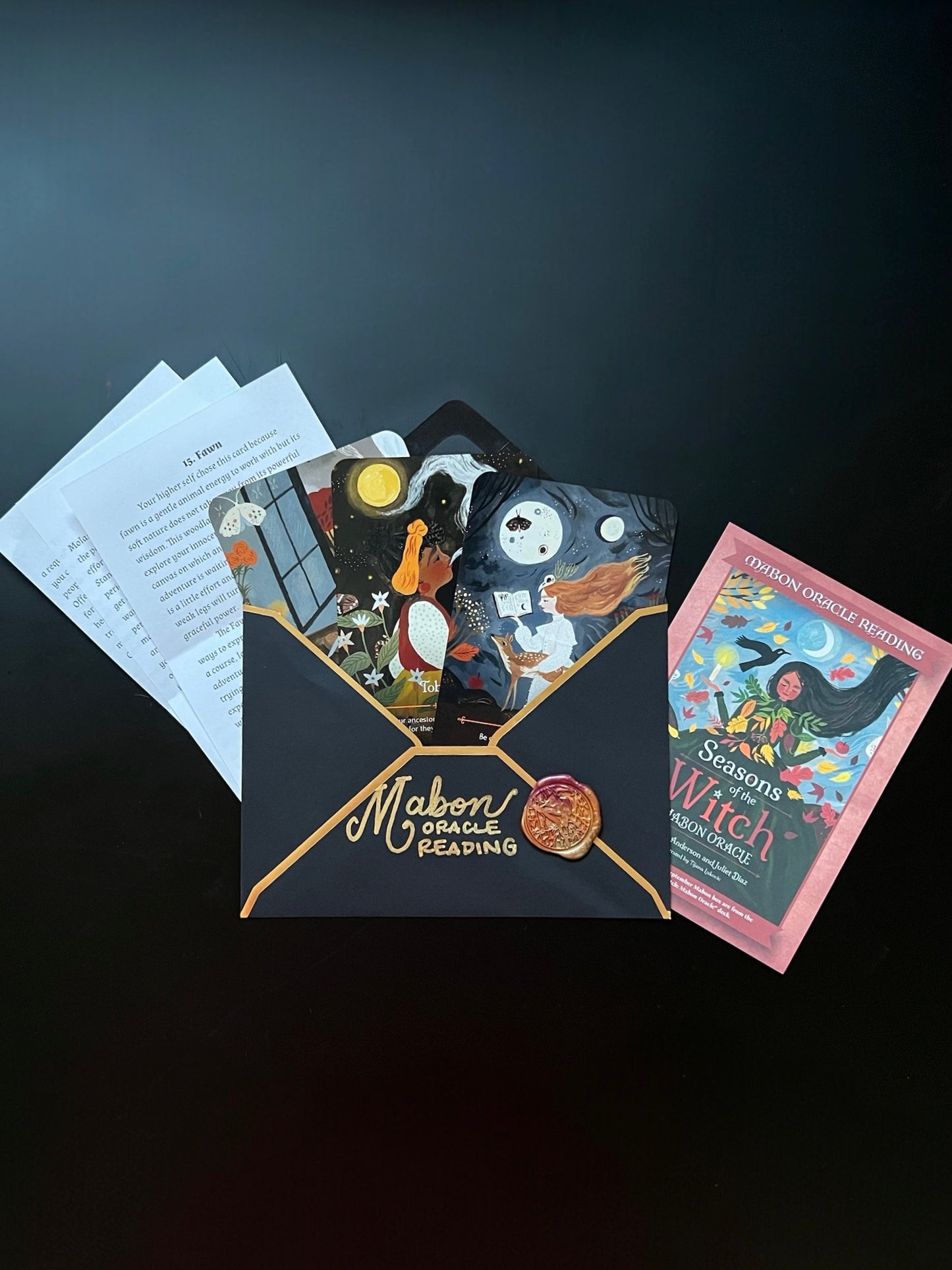 Mystery Mabon Oracle Reading Envelopes (Seasonal)