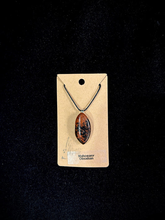 Mahogany Obsidian Pendants