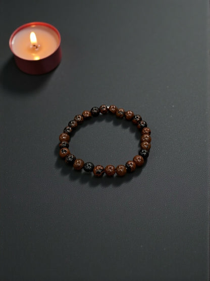 Mahogany Obsidian Bead Bracelets