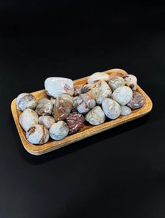 Mexican Lace Agate Tumbles
