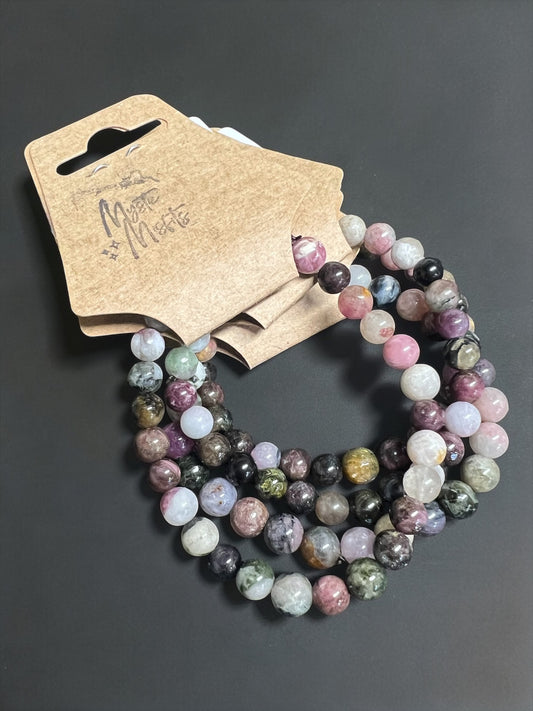 Mixed Tourmaline Bead Bracelets