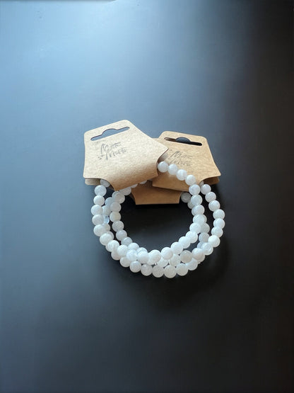 Moonstone Bead Bracelets