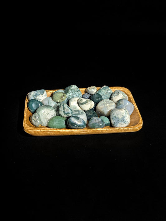 Moss Agate Tumbles