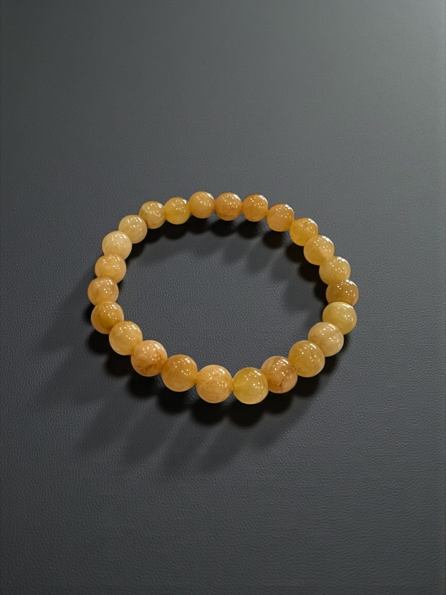 Orange Calcite Bead Bracelets