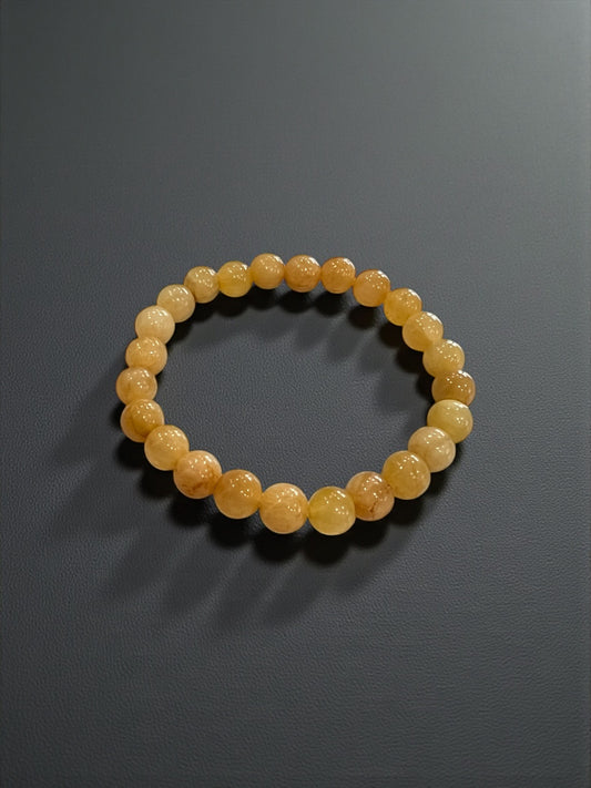 Orange Calcite Bead Bracelets