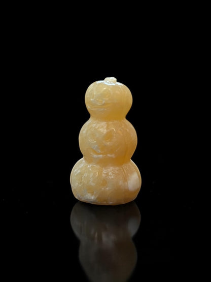 Orange Calcite Carved Shapes