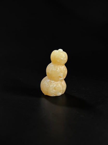 Orange Calcite Carved Shapes