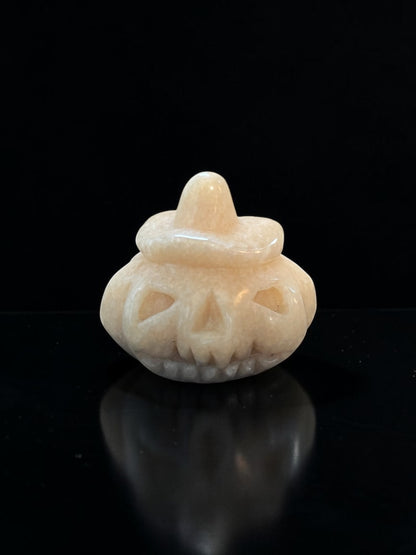 Orange Calcite Carved Shapes