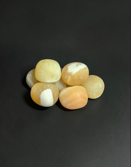 Orange Calcite Tumbles