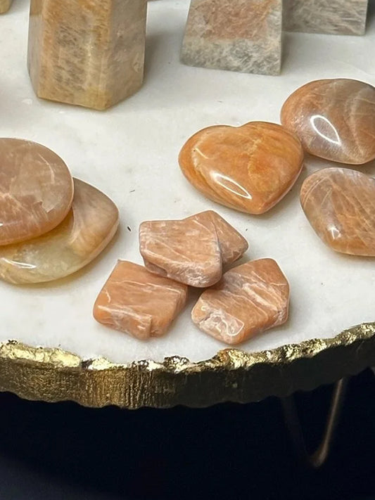Peach Moonstone Tumbles
