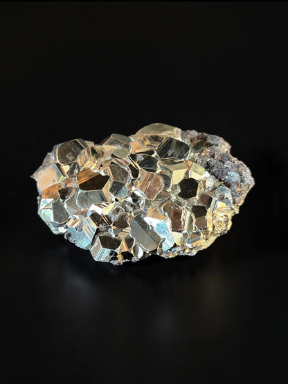 Pyritohedral Pyrite with Sphalerite