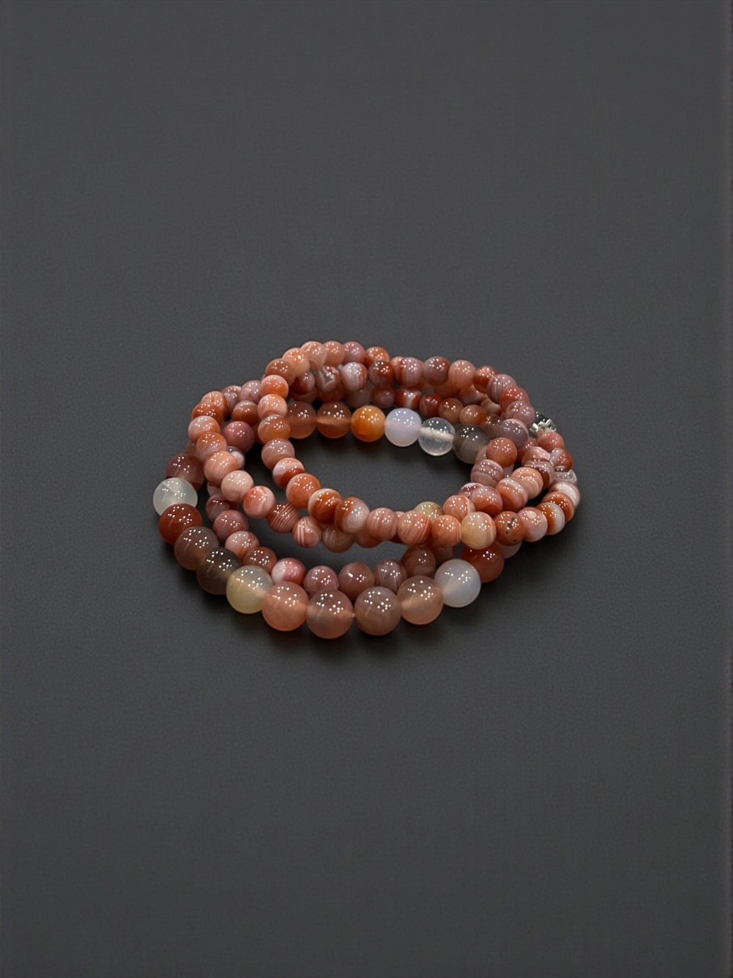 Red Agate Bead Bracelets