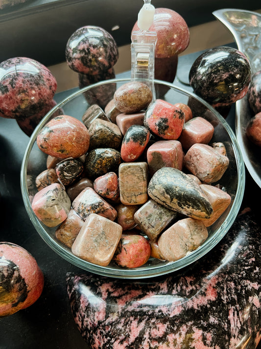 Rhodonite Tumbles