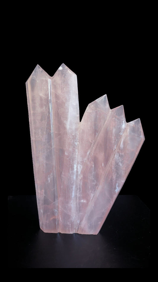 Rose Quartz 5 Point Tower
