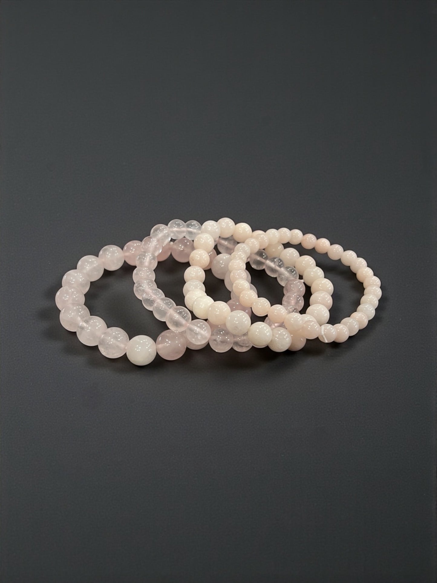 Rose Quartz Bead Bracelets
