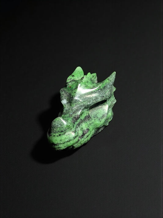 Ruby Zoisite Carved Dragon