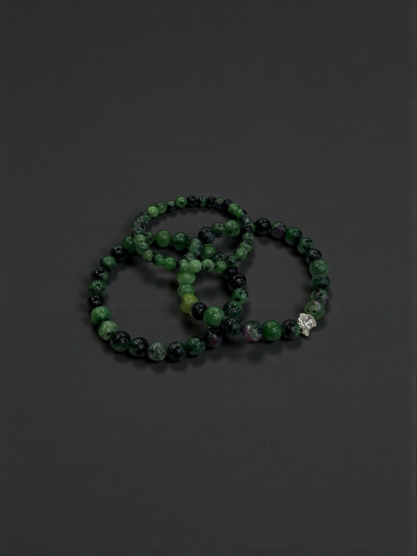 Ruby Zoisite Bead Bracelets